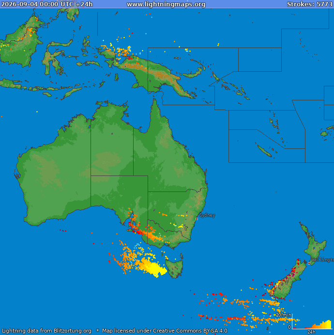 Blixtkarta Oceania 2026-09-04