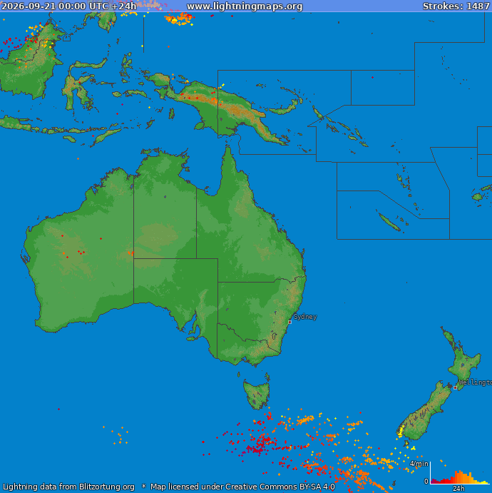 Salamakartta Oceania 2026-09-21