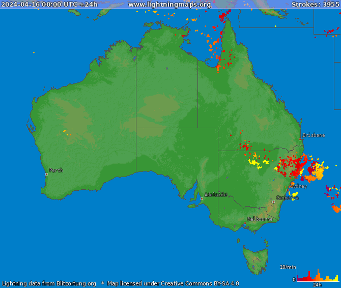 Blitzkarte Australien 16.04.2024