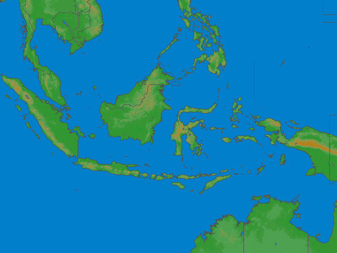 Carte de la foudre Indonesia 25/04/2024 (Animation)