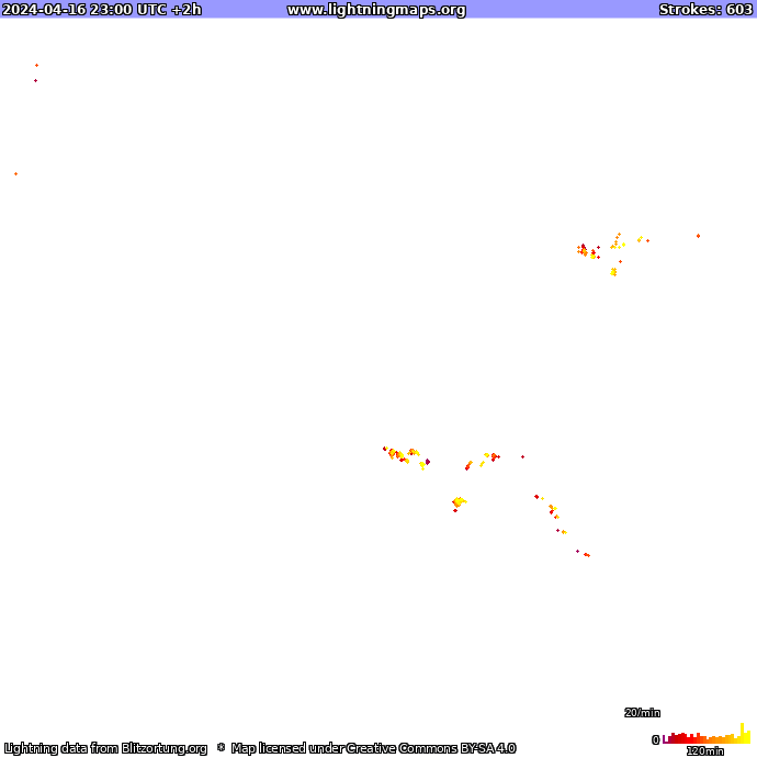 Lightning map Oceania 2024-04-17 (Animation)